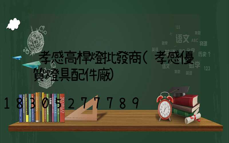 孝感高桿燈批發商(孝感優質燈具配件廠)