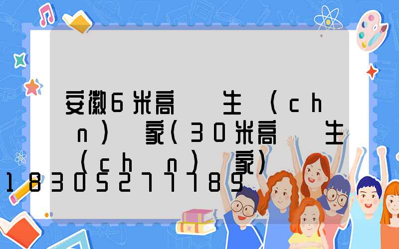 安徽6米高桿燈生產(chǎn)廠家(30米高桿燈生產(chǎn)廠家)