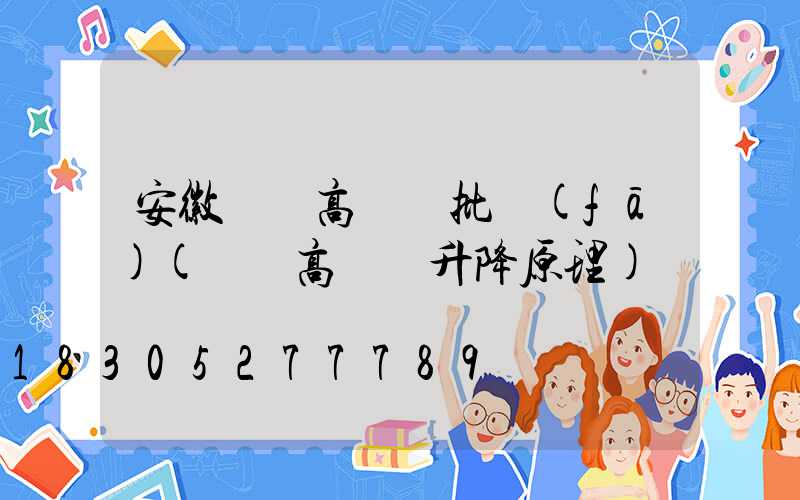 安徽廣場高桿燈批發(fā)(廣場高桿燈升降原理)