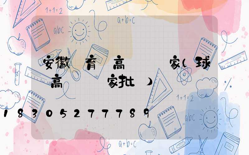 安徽體育場高桿燈廠家(球場高桿燈廠家批發)