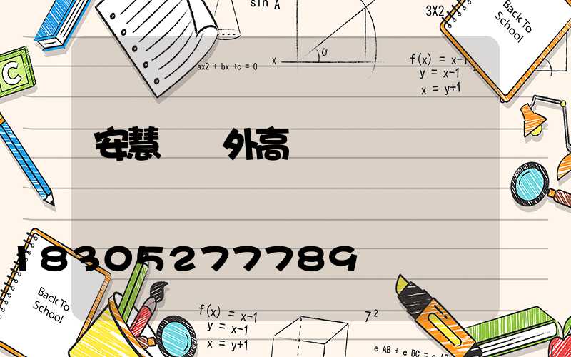 安慧橋戶外高桿燈