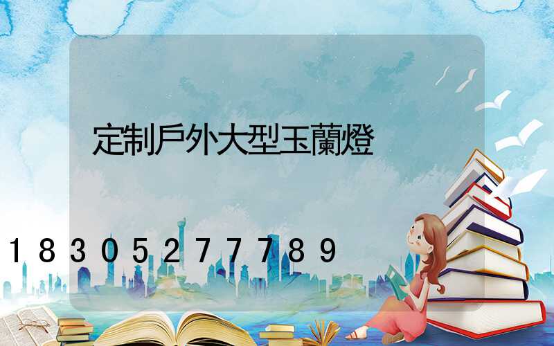 定制戶外大型玉蘭燈