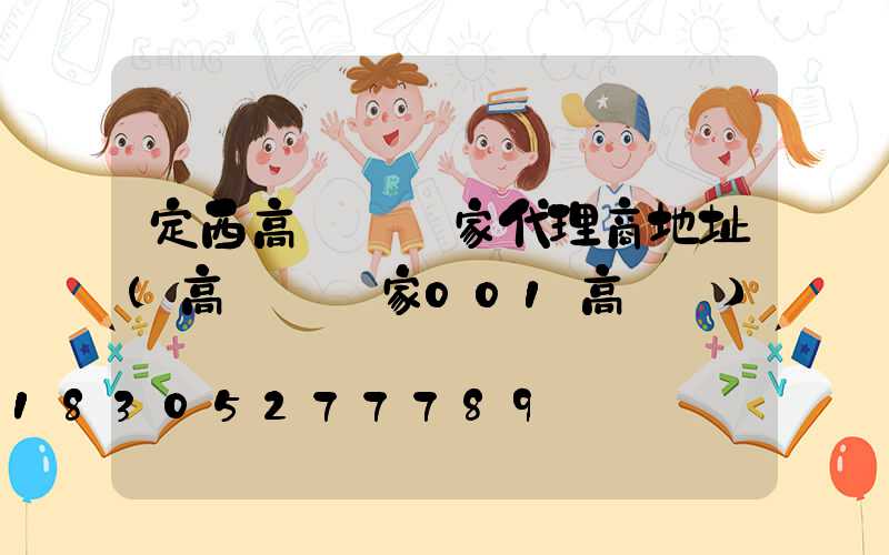 定西高桿燈廠家代理商地址(高桿燈廠家001高桿燈)