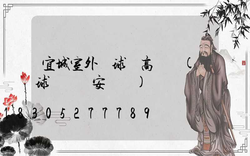 宜城室外籃球場高桿燈(籃球場燈桿安裝圖)