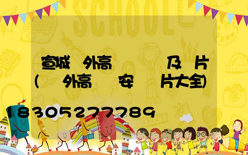 宣城戶外高桿燈報價及圖片(戶外高桿燈安裝圖片大全)
