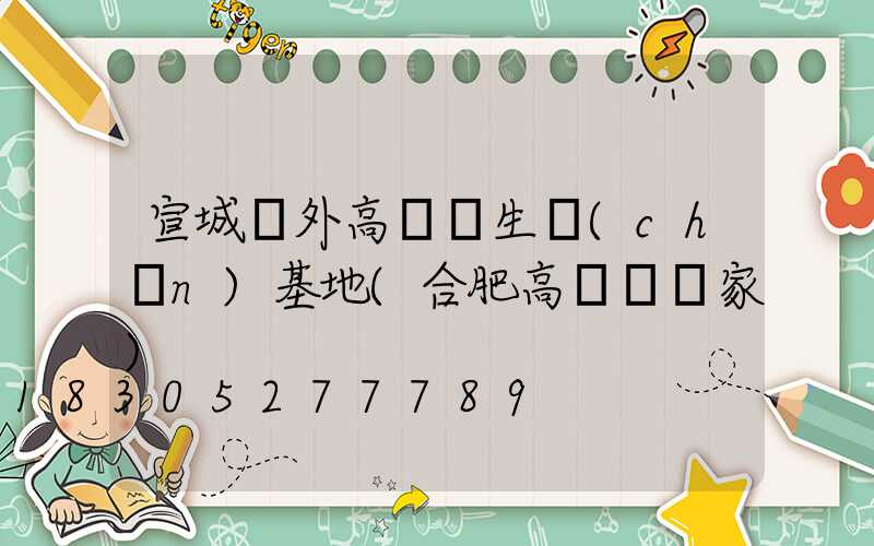 宣城戶外高桿燈生產(chǎn)基地(合肥高桿燈廠家)