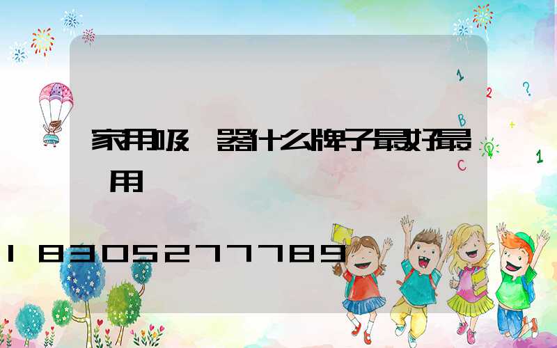 家用吸塵器什么牌子最好最實用