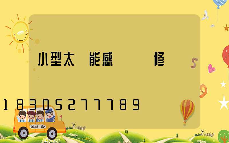 小型太陽能感應燈維修