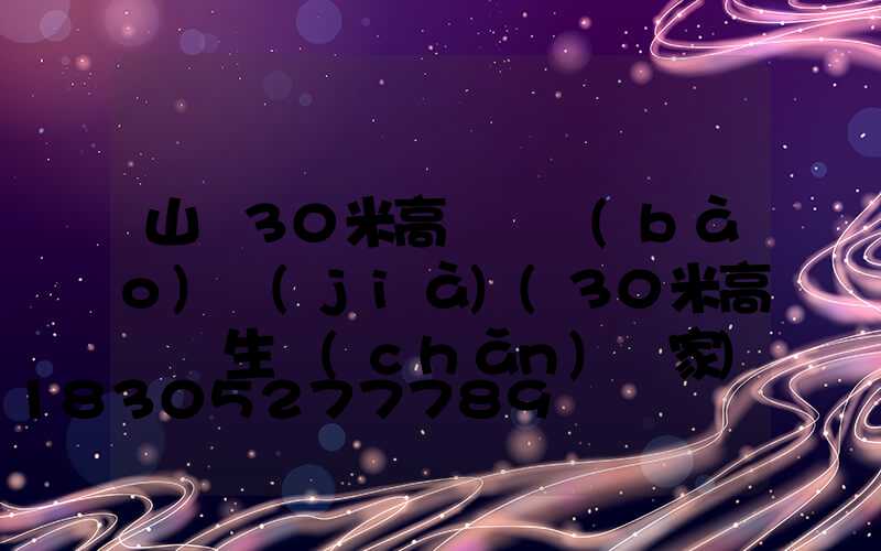 山東30米高桿燈報(bào)價(jià)(30米高桿燈生產(chǎn)廠家)