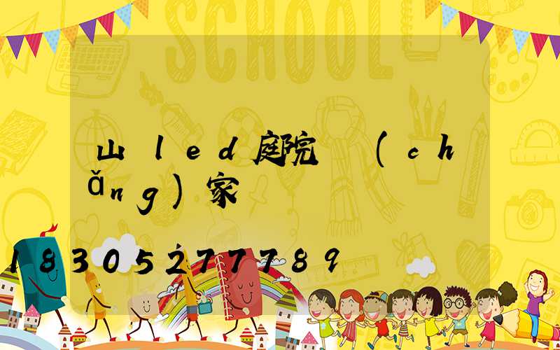 山東led庭院燈廠(chǎng)家