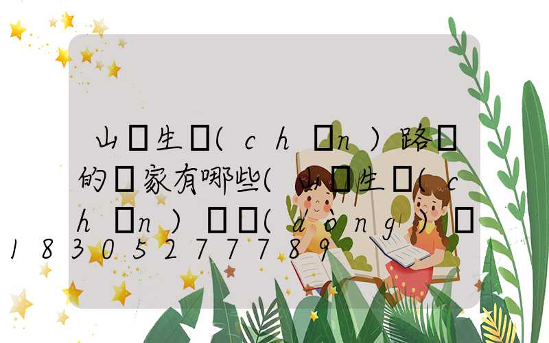 山東生產(chǎn)路燈的廠家有哪些(山東生產(chǎn)電動(dòng)車有哪些廠家)