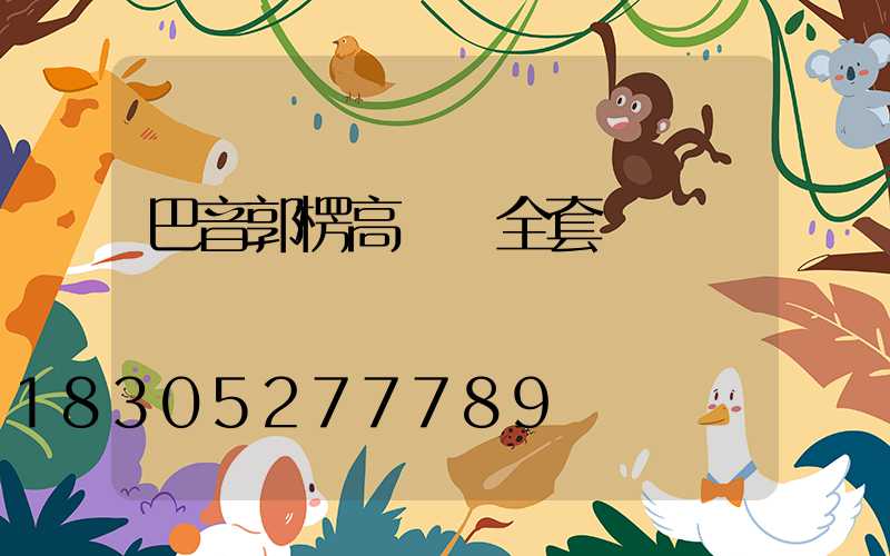 巴音郭楞高桿燈全套