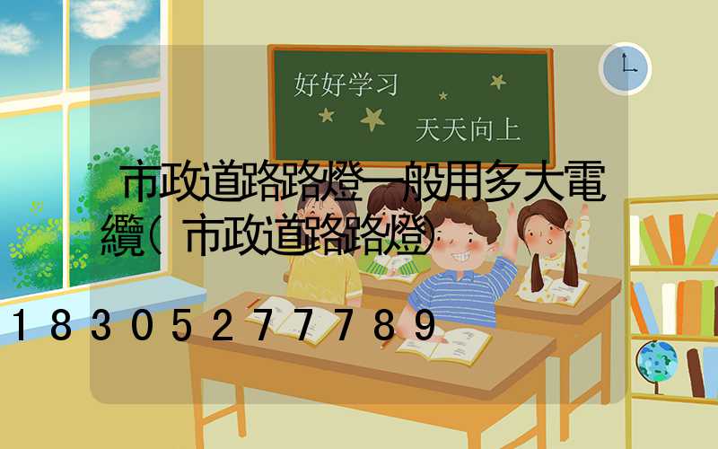 市政道路路燈一般用多大電纜(市政道路路燈)