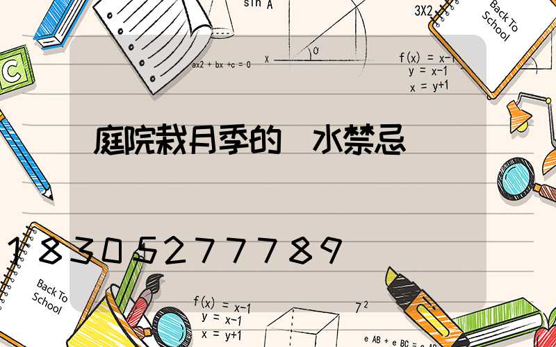 庭院栽月季的風水禁忌