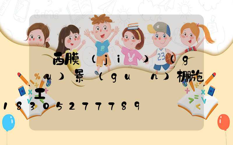 廣西膜結(jié)構(gòu)景觀(guān)棚施工