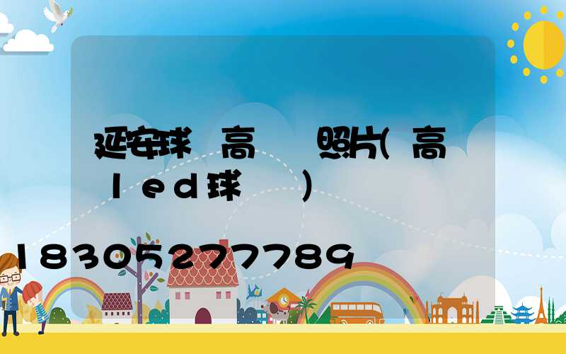 延安球場高桿燈照片(高桿燈led球場燈)