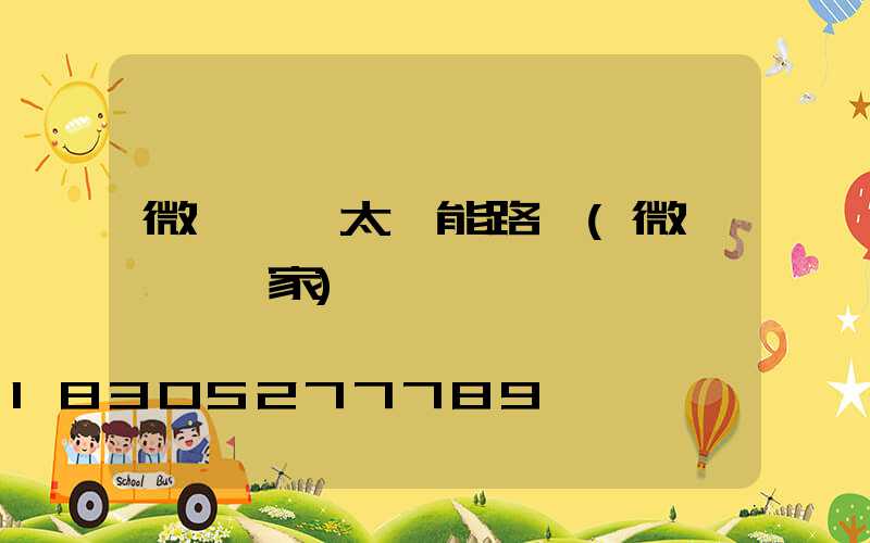 微風發電太陽能路燈(微風發電廠家)