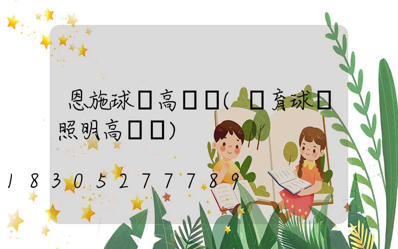 恩施球場高桿燈(體育球場照明高桿燈)