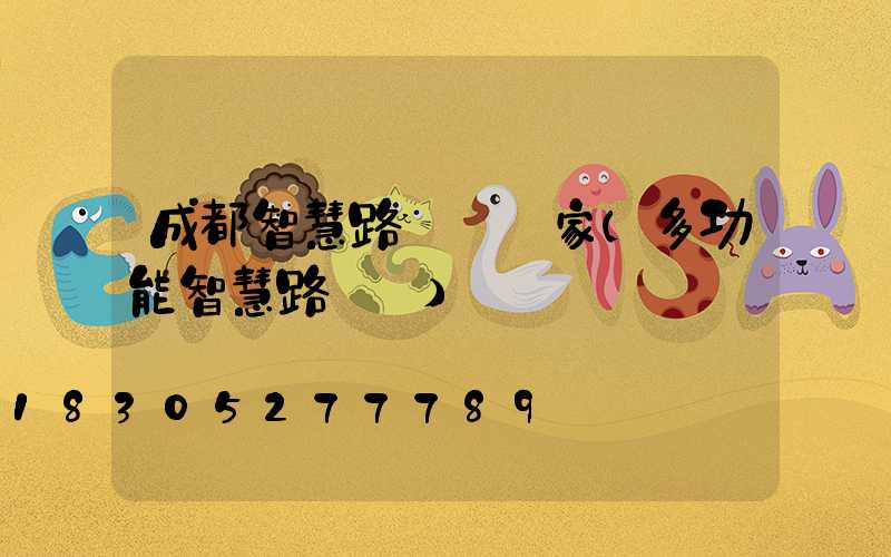 成都智慧路燈桿廠家(多功能智慧路燈桿)