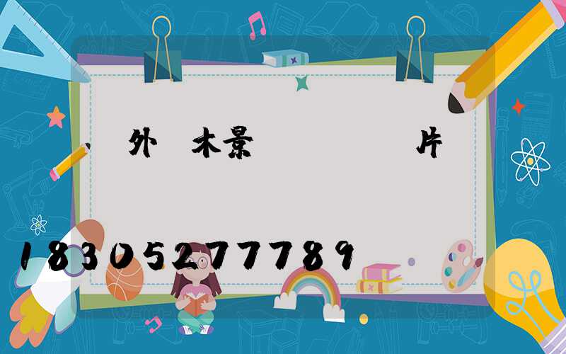 戶外樹木景觀裝飾燈圖片