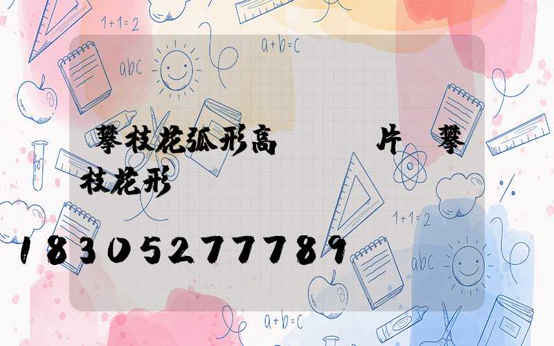 攀枝花弧形高桿燈圖片(攀枝花形狀)