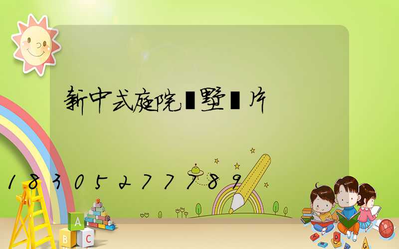 新中式庭院別墅圖片