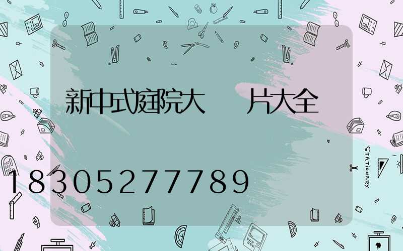 新中式庭院大門圖片大全