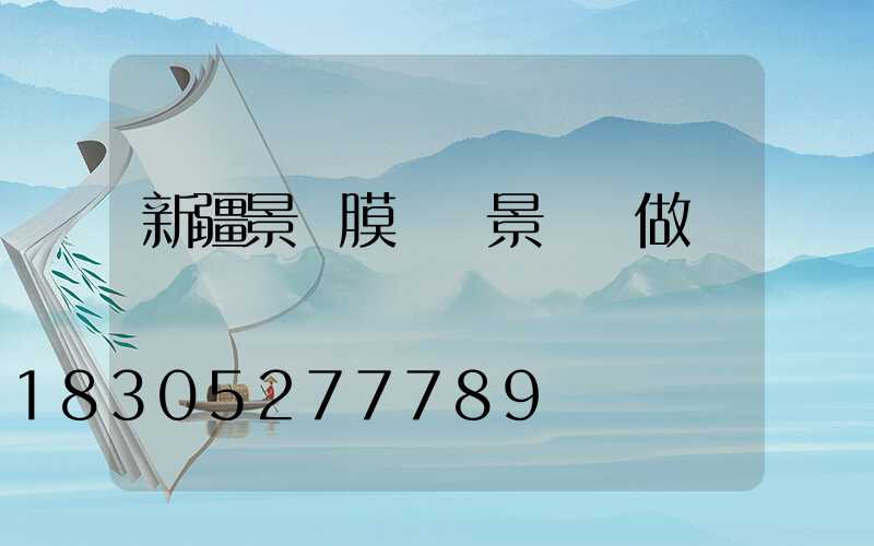 新疆景區膜結構景觀訂做