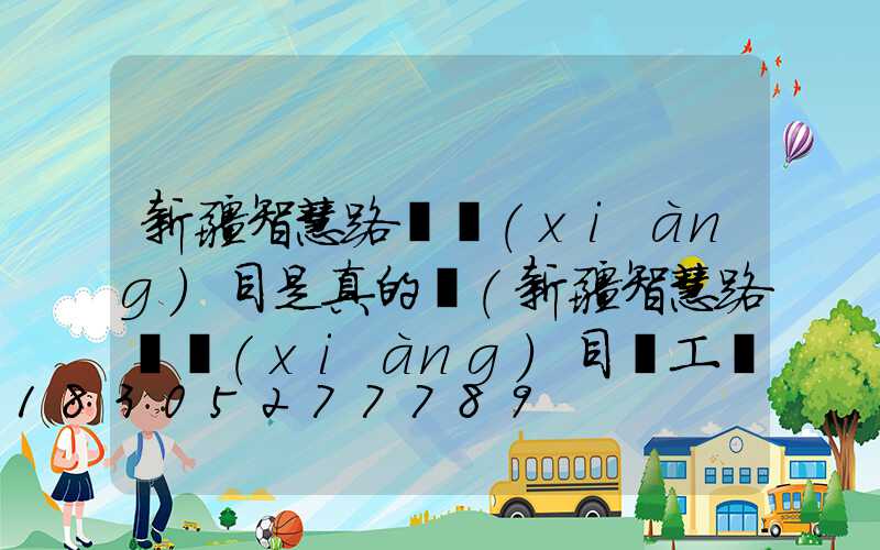 新疆智慧路燈項(xiàng)目是真的嗎(新疆智慧路燈項(xiàng)目開工儀式)