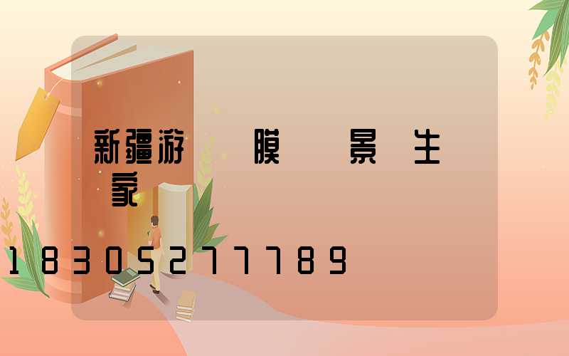 新疆游樂園膜結構景觀生產廠家