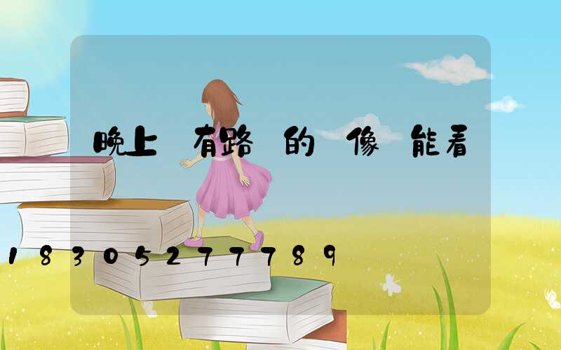 晚上沒有路燈的攝像頭能看見嗎