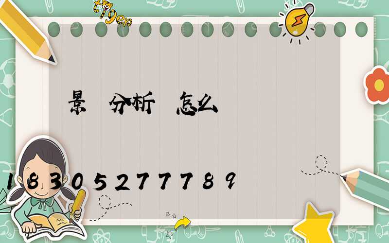 景觀分析圖怎么畫