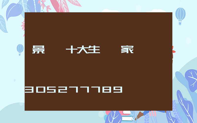 景觀燈十大生產廠家