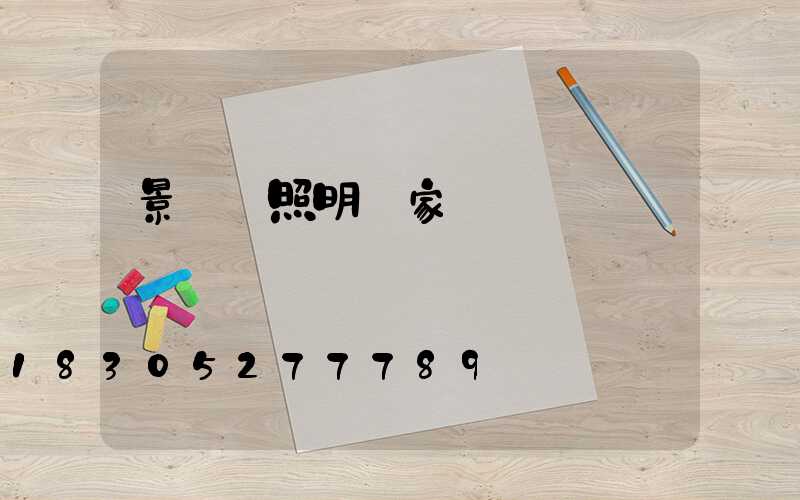 景觀燈照明廠家