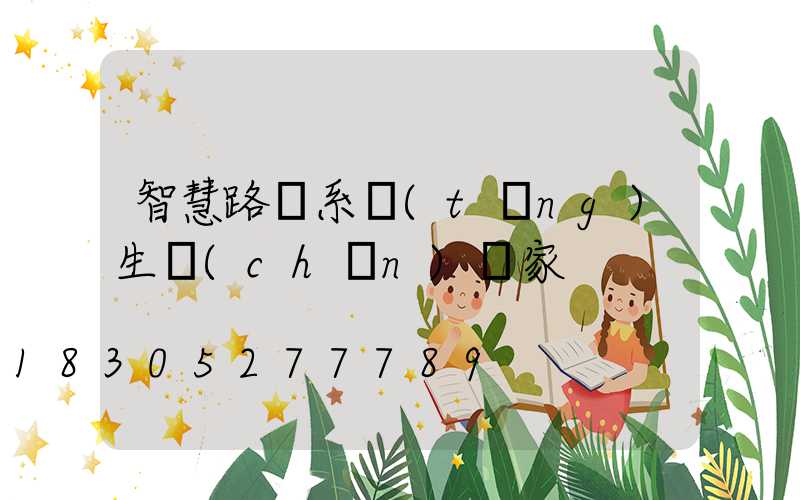 智慧路燈系統(tǒng)生產(chǎn)廠家