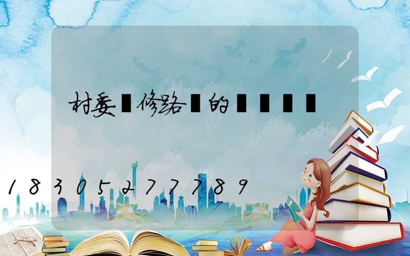 村委維修路燈的會議記錄