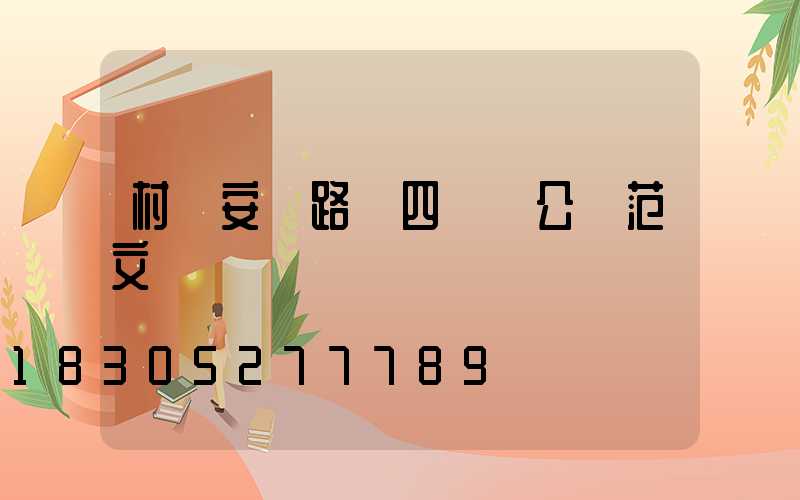 村級安裝路燈四議兩公開范文