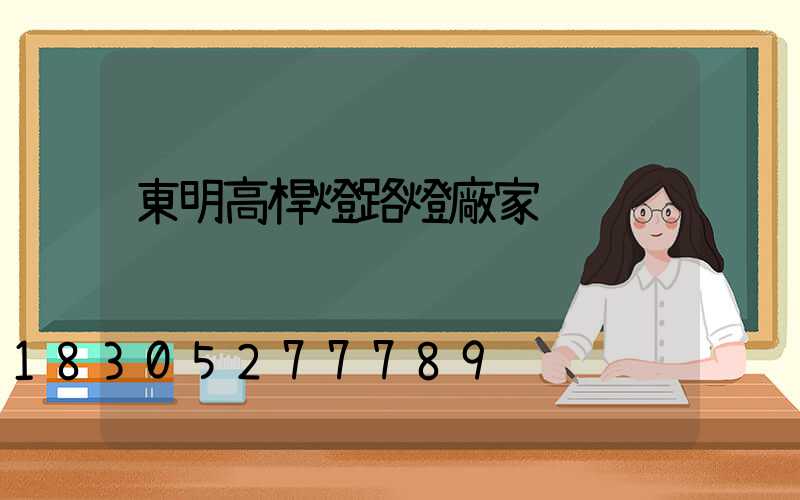 東明高桿燈路燈廠家