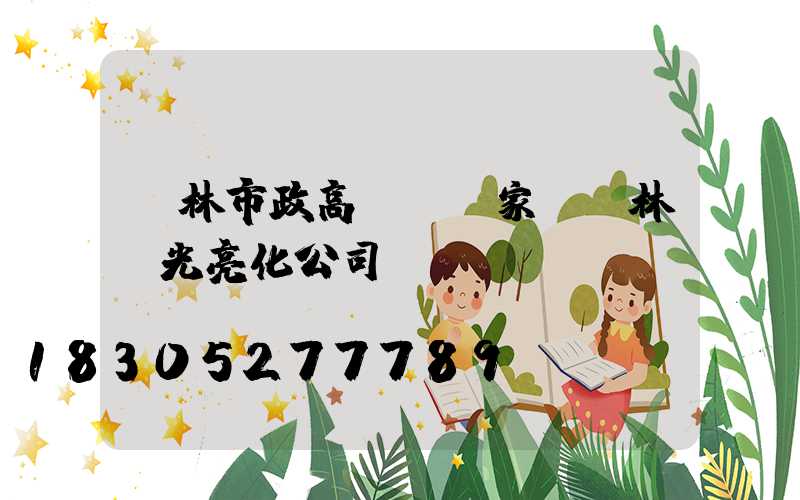 桂林市政高桿燈廠家(桂林燈光亮化公司)