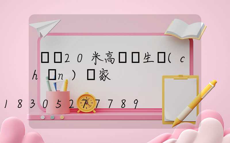 棗莊20米高桿燈生產(chǎn)廠家