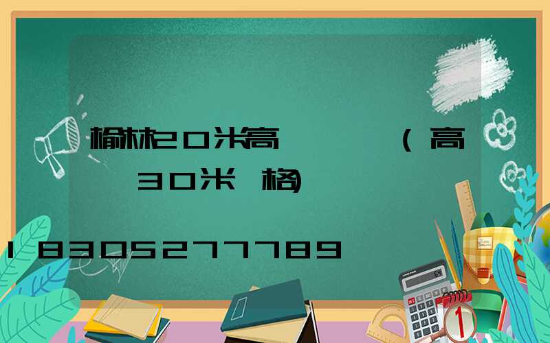 榆林20米高桿燈報價(高桿燈30米價格)