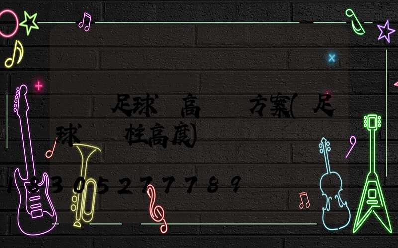 標準足球場高桿燈方案(足球場燈柱高度)