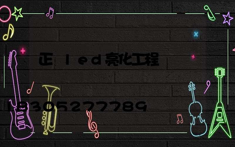 正規led亮化工程