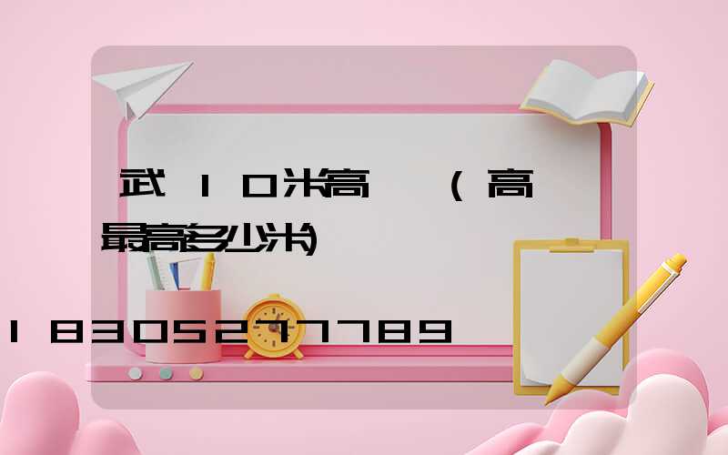 武漢10米高桿燈(高桿燈最高多少米)