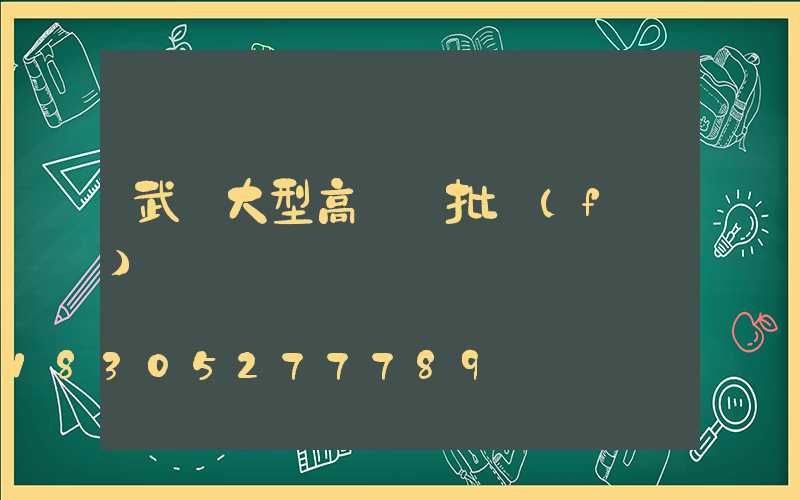 武漢大型高桿燈批發(fā)