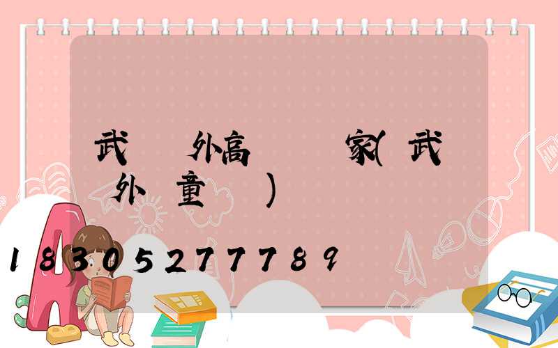 武漢戶外高桿燈廠家(武漢戶外兒童樂園)