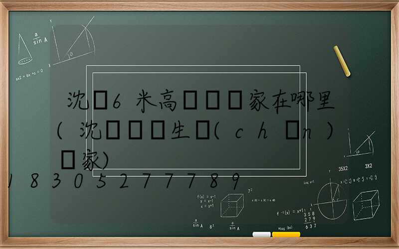 沈陽6米高桿燈廠家在哪里(沈陽燈桿生產(chǎn)廠家)