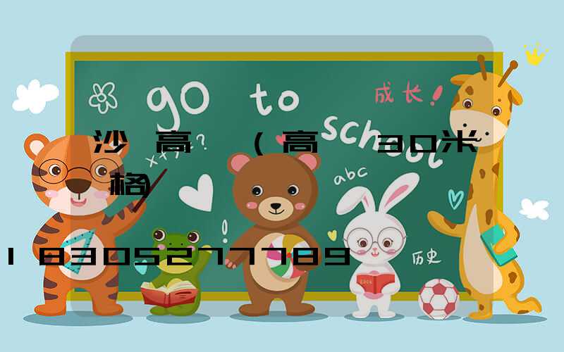 沙灘高桿燈(高桿燈30米價格)