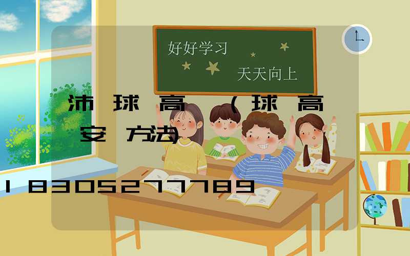 沛縣球場高桿燈(球場高桿燈安裝方法)