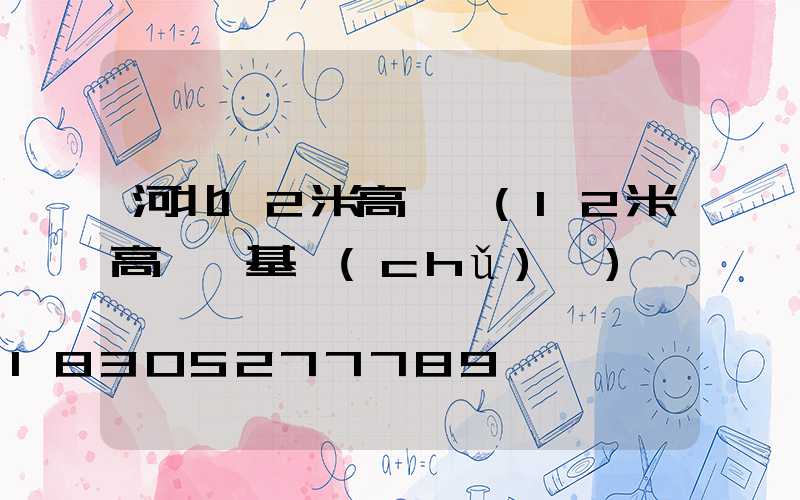 河北12米高桿燈(12米高桿燈基礎(chǔ)圖)